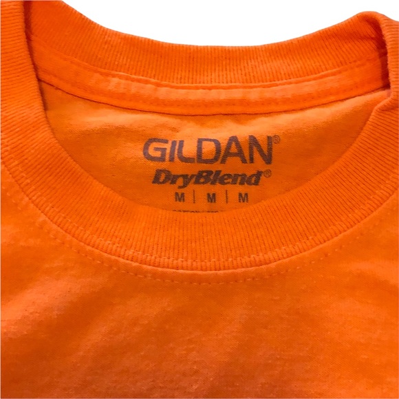 Vintage, Retro Style Momster T-Shirt, Orange & Black Gildan Dry Blend SZ M - Picture 5 of 5